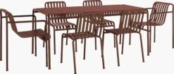 Hay Palissade Dining Set, 4 Side Chairs & 2 Dining Armchairs