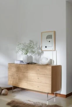 Loop Dresser, 6 Drawer -Muutous Zone W DWR 2517947 100172179 oak chrome v1 001