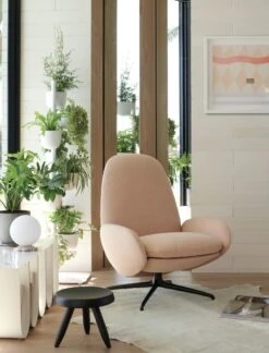 Vala Swivel Recliner -Muutous Zone W DWR 2518283 100177158 blush black d v3