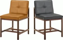 Wood Frame Chair 11 Wood Frame Chair -Muutous Zone W DWR 2518557 100179689 walnut oil elegant leather black v2