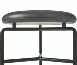 Circular Stool -Muutous Zone W DWR 2518564 100179768 gunmetal elegant leather anthracite d