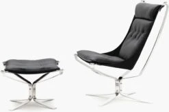 Falcon Footstool -Muutous Zone W DWR 2560796 100405741 black chrome a