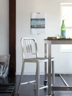 1006 Navy Stool -Muutous Zone W DWR 354 102780 brushed v