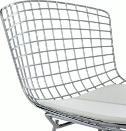 Bertoia Side Chair, Without Seat Pad -Muutous Zone W DWR 418 401296 chrome white d2 1