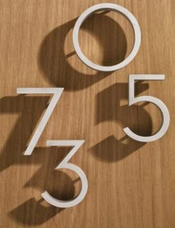 Neutra Modern House Numbers -Muutous Zone W DWR 6209 100071523 aluminum v tif