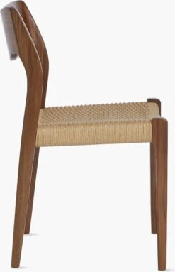 Moller Model 71 Side Chair -Muutous Zone W DWR 6312 100071675 walnut woven p