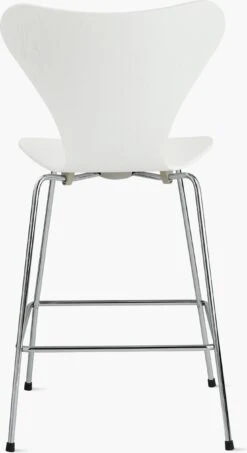 Fritz Hansen Series 7 Stool -Muutous Zone W DWR 7321 646420 white b