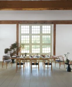 Wishbone Chair With Leather Seat -Muutous Zone W DWR 9394 100062675 oak v8 001