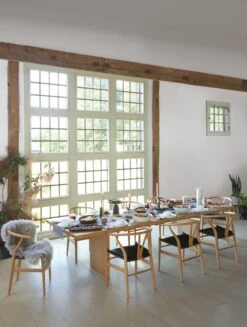 Wishbone Chair With Leather Seat -Muutous Zone W DWR 9394 100062675 oak v9 001