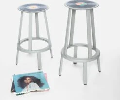 Hay Revolver Stool -Muutous Zone W HAY 2514632 100127998 sky grey XXX d3 398
