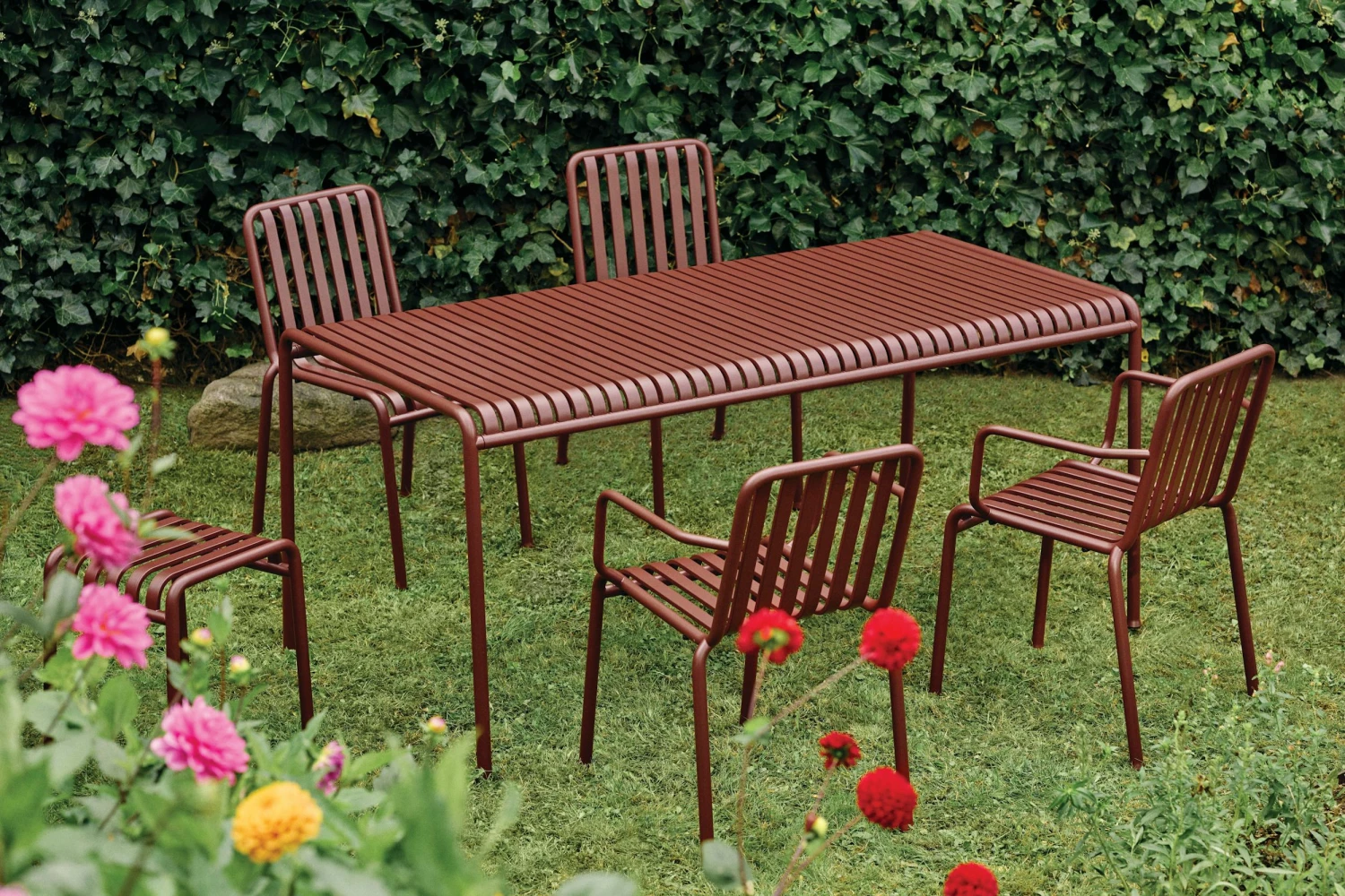 Hay Palissade Dining Set, 4 Side Chairs & 2 Dining Armchairs 2 Hay Palissade Dining Set, 4 Side Chairs & 2 Dining Armchairs - Image 2