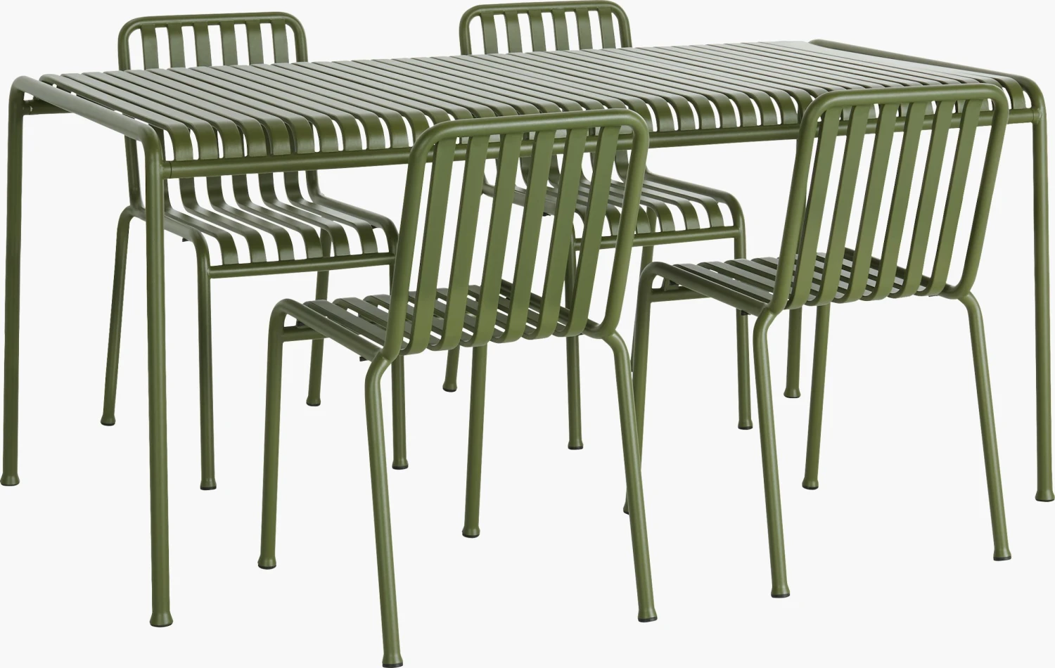 Hay Palissade Dining Set, 4 Chairs 1 Hay Palissade Dining Set, 4 Chairs