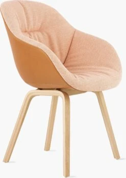 Hay AAC 123 Soft Duo - About A Chair - Upholstered Armchair Wood Base