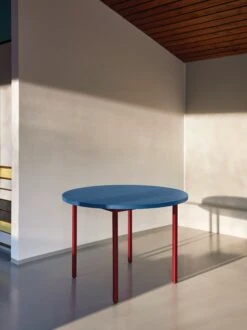Hay Two Colour Table, Round 6 Hay Two Colour Table, Round -Muutous Zone W HAY 2529574 100209486 blue red brown v3