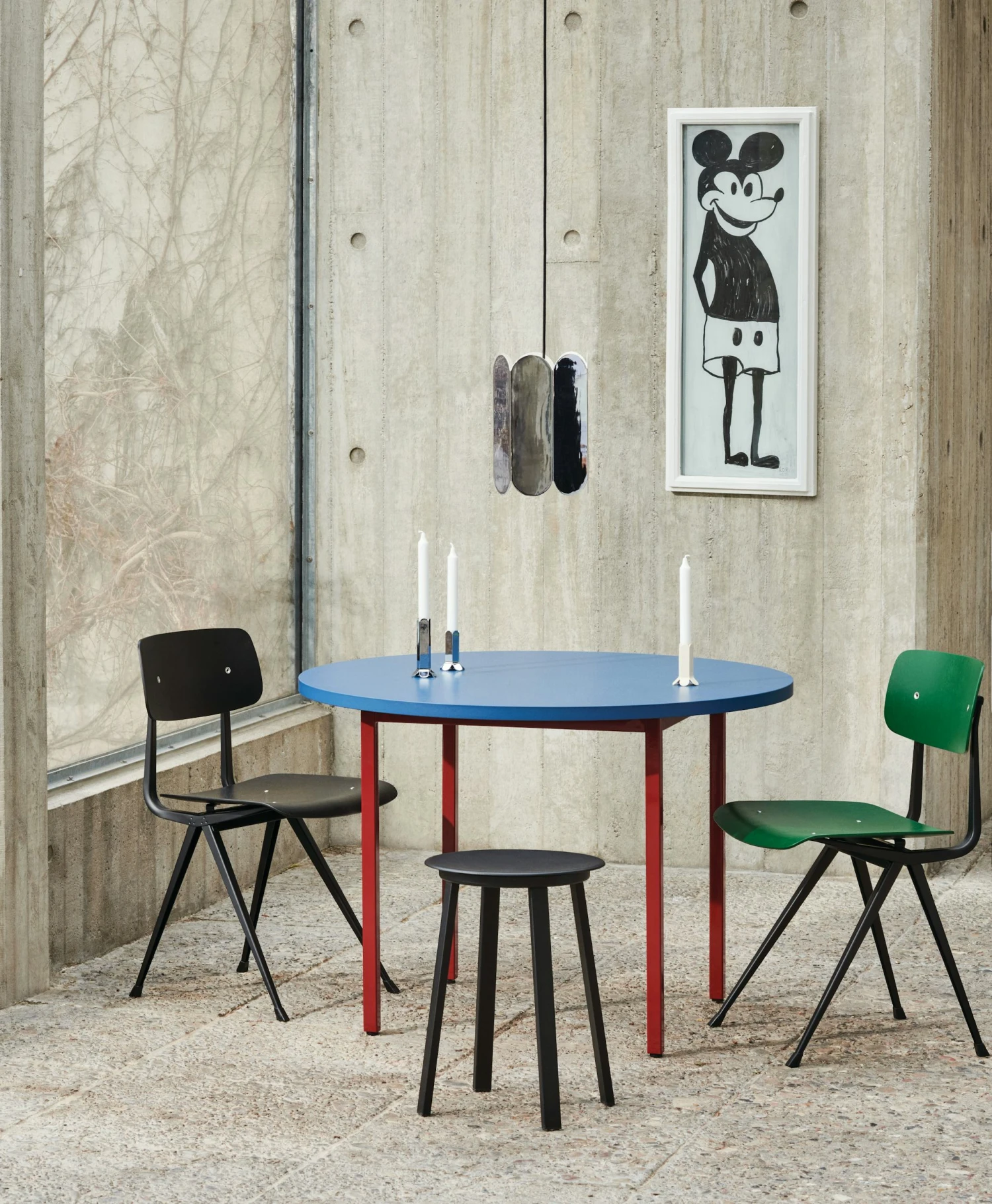 Hay Two Colour Table, Round 2 Hay Two Colour Table, Round - Image 2