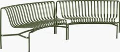Hay Palissade Park Dining Benches, Set Of 2