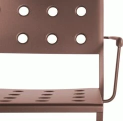 Hay Balcony Lounge Armchair -Muutous Zone W HAY 2537826 100279559 iron red d