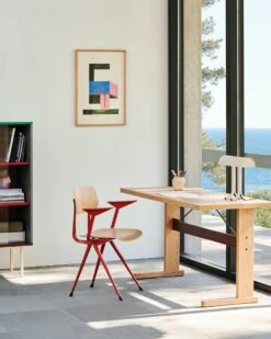 Hay Result Armchair 37 Hay Result Armchair -Muutous Zone W HAY 2549693 100360974 oak burgundy red v1