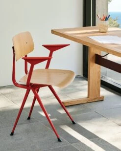 Hay Result Armchair 36 Hay Result Armchair -Muutous Zone W HAY 2549693 100360974 oak burgundy red v2