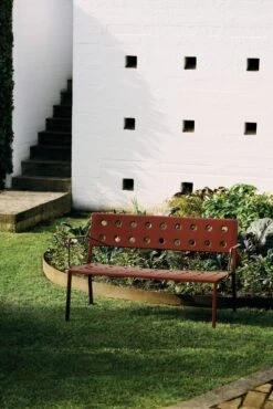 Hay Balcony Lounge Bench 17 Hay Balcony Lounge Bench -Muutous Zone W HAY 2554429 100374713 iron red v1