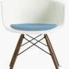 Eames Molded Plastic Armchair With Seat Pad