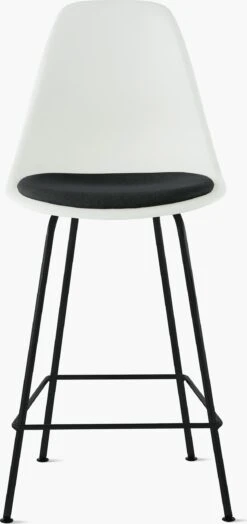 Eames Molded Plastic Stool With Seat Pad