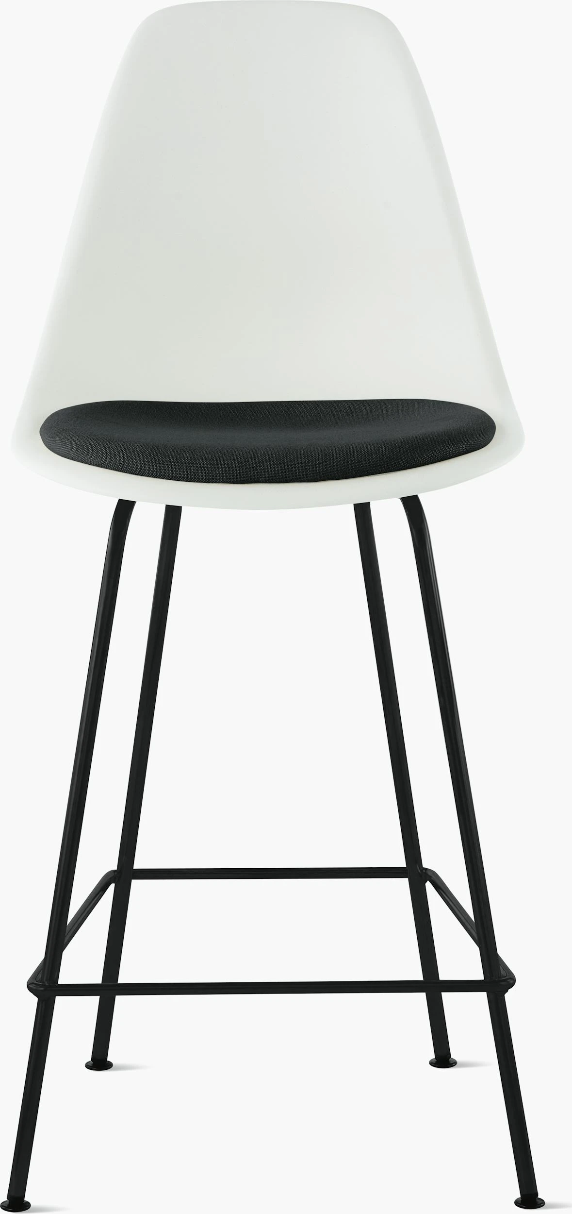 Eames Molded Plastic Stool With Seat Pad 1 Eames Molded Plastic Stool With Seat Pad