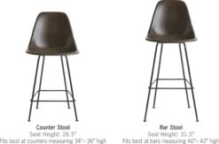 Eames Molded Plywood Stool -Muutous Zone W HM 2518186 9115448 9114856 seal brown black