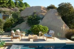 Crosshatch Outdoor Settee -Muutous Zone W HM 2555034 100377030 teak papyrus v2 001 1