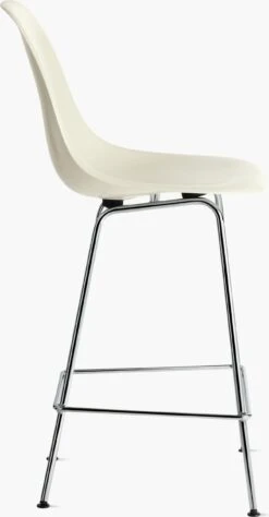 Eames Molded Fiberglass Stool -Muutous Zone W HM 299 9114962 parchment chrome p