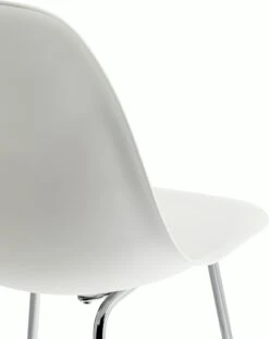 Eames Molded Fiberglass Stool -Muutous Zone W HM 299 9117251 white chrome d1