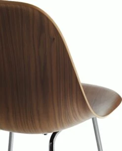 Eames Molded Plywood Stool -Muutous Zone W HM 299 9118038 walnut chrome d1