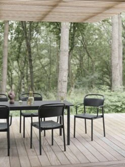Muuto Linear Steel Table 14 Muuto Linear Steel Table -Muutous Zone W Linear steel table 200 armchair black raise carafe glass 20 cl 30 cl ochre muuto org
