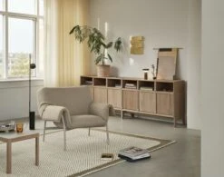 Muuto Wrap Lounge Chair -Muutous Zone W MTO 2567605 100443975 ecriture oatmeal grey v1 001